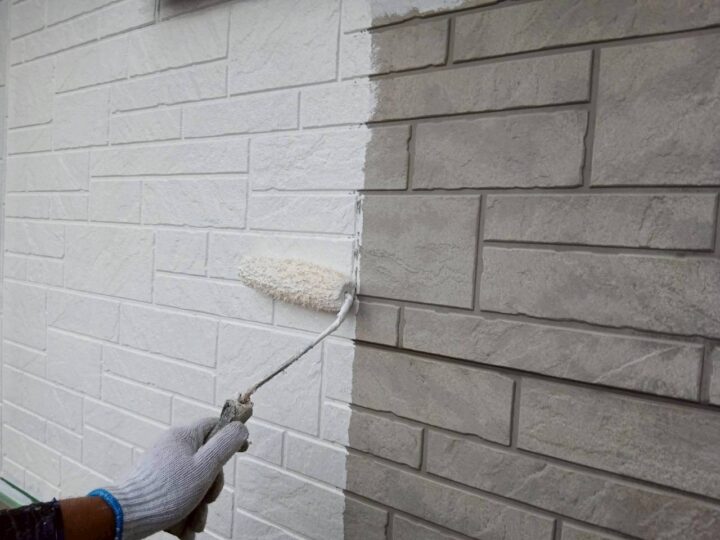 外壁下塗り工事