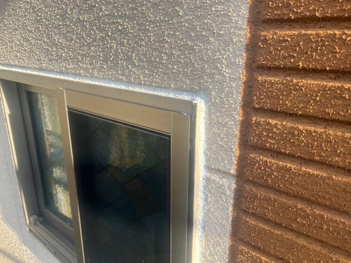 開口部廻りシーリング施工後