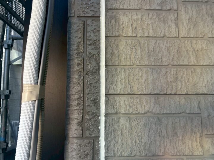 外壁板間シ－リング完了全景