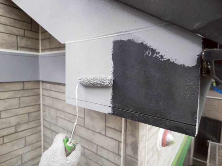 破風板下塗り工事