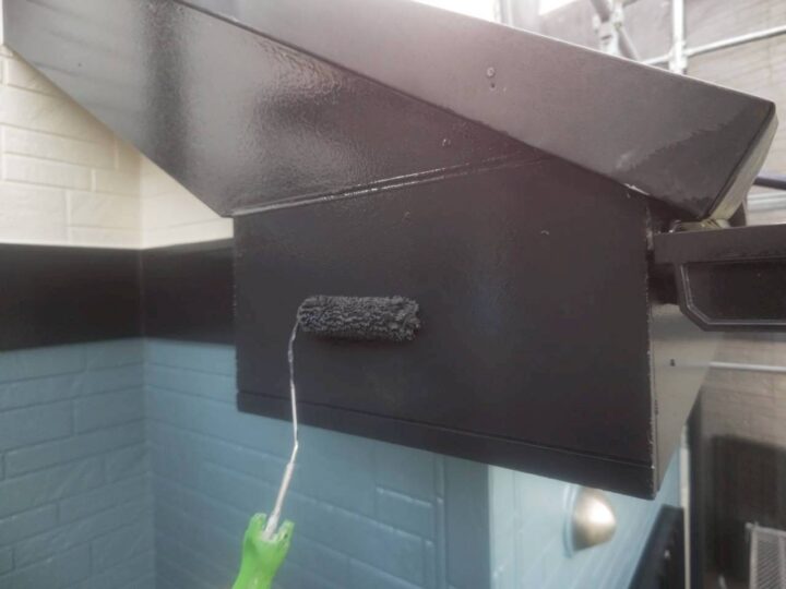 破風板上塗り工事