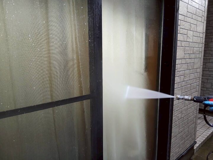 開口部高圧洗浄工事