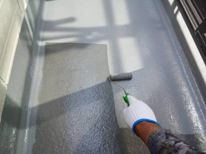 ベランダ床上塗り工事