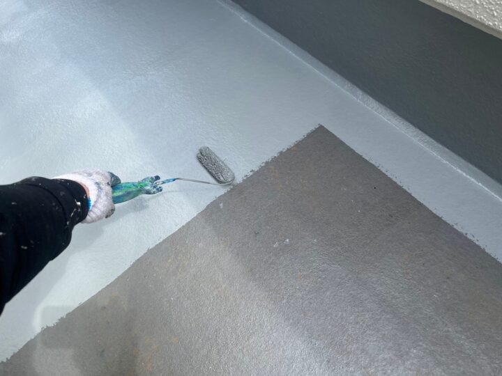 ベランダ床上塗り工事