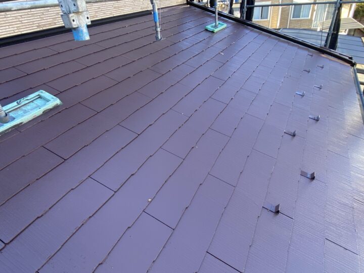 下屋根完了全景