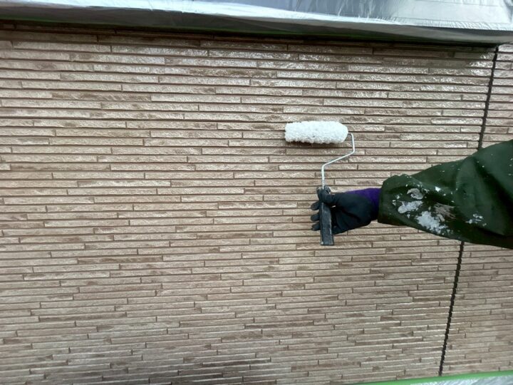 外壁クリアー塗装２回目
