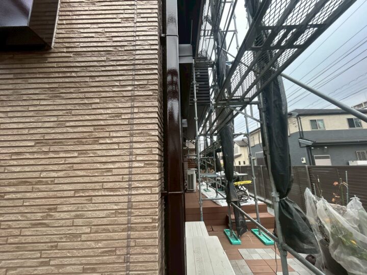 雨樋塗装完了全景