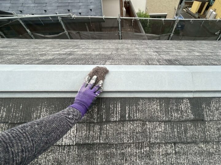 屋根板金目荒らし作業