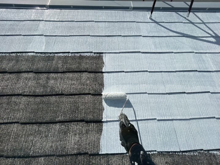 屋根下塗り工事