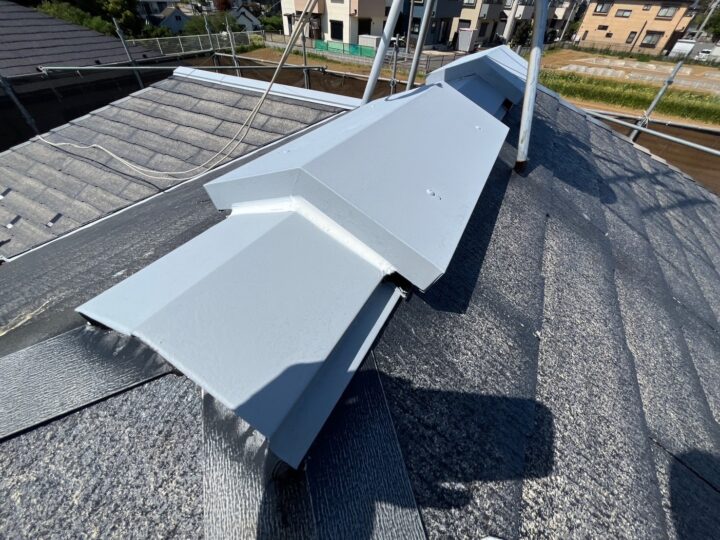 屋根板金シ－リング工事完了全景