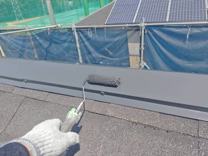 屋根板金上塗り工事