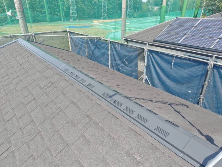 屋根板金完了前景