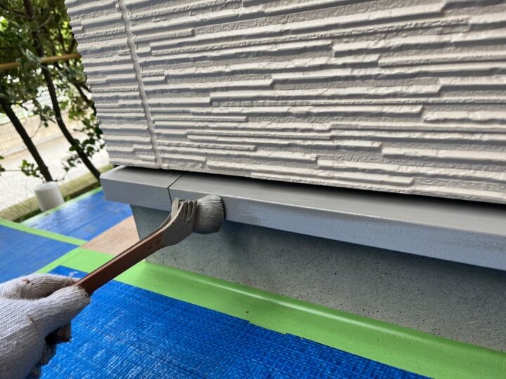 水切り中塗り工事