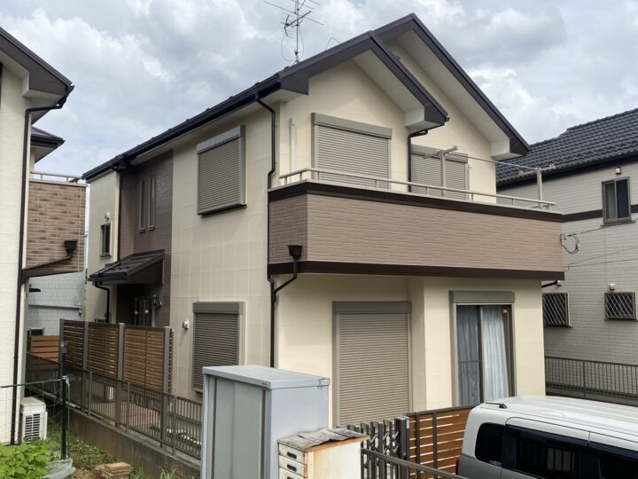 屋根 アイジ-工業・ス-パ-ガルテクト 外壁 日本ペイント・グランセラ1液水性👍