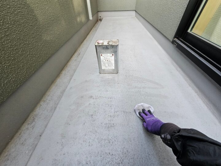 ベランダ床下地処理工事