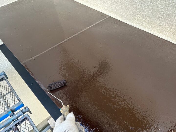 霧除け上塗り工事