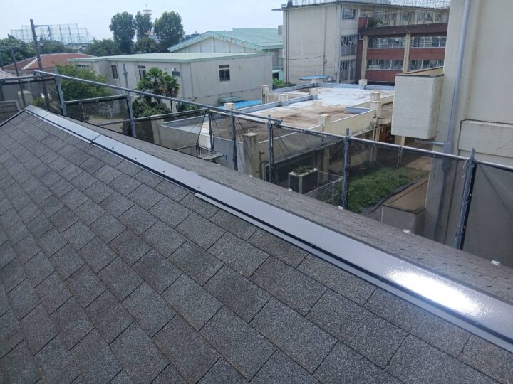 屋根板金完了全景