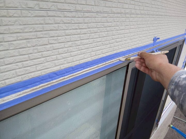 開口部回りシ-リング専用プライマ-塗布