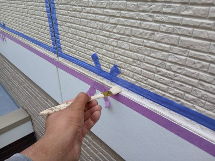 入隅シ-リング専用プライマ-塗布