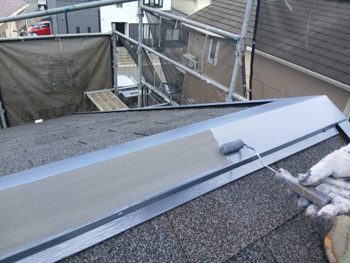 屋根板金下塗り工事